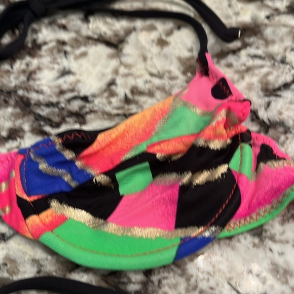 Colorful Abstract Bikini Top - Picture 2 of 2